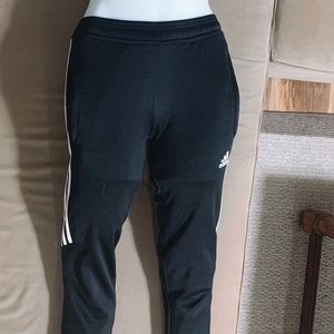 black Adidas sweats